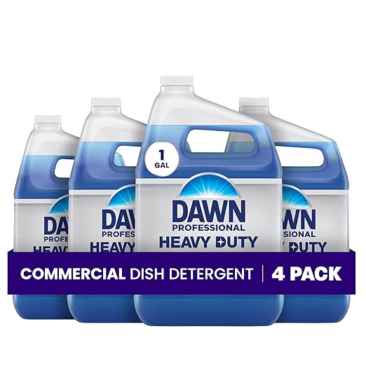 Dawn PRO Heavy Duty Manual Pot & Pan Detergent, Dish Soap (1 gal, 4 pack)