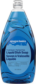 Amazon Basics Liquid Dish Soap, Fresh Scent, Grease-cutting Formula, 30 Fl Oz, Pack of 1