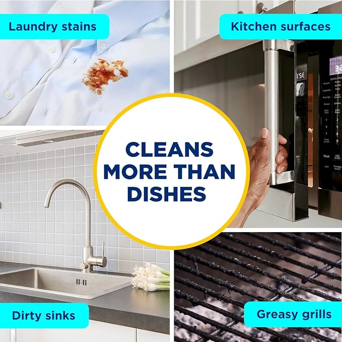 Dawn Platinum Powerwash Dish Spray & Dish Soap Refill Set, Fresh Scent 1 spray + 2 refills, 64.5 Fl Oz Total bundled with Heavy Duty Scotch Brite Sponge
