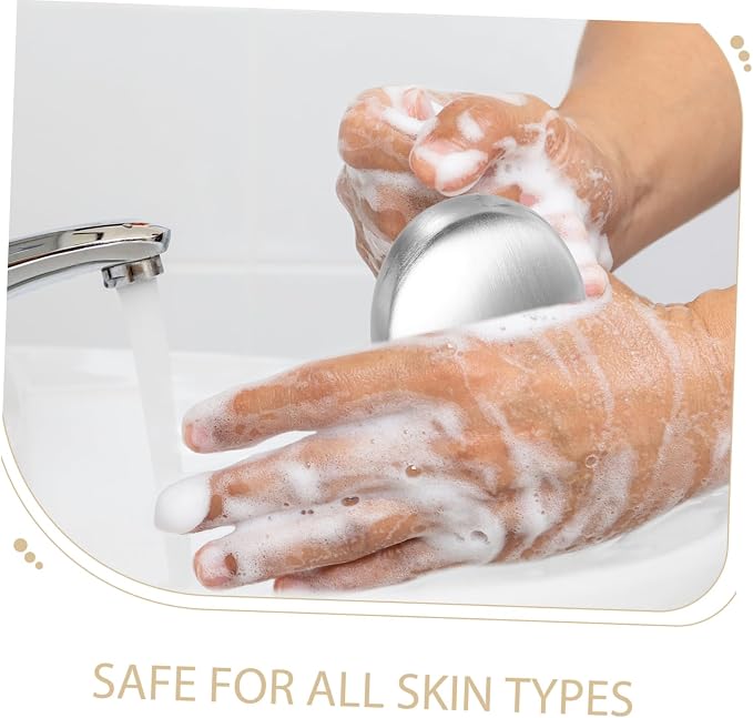 Zerodeko Metal Soap Stainless Wash Soap Odor Absorber for for Skin Dishwasher Safe