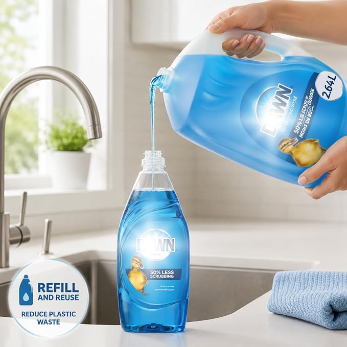 Dawn Ultra Refill Dish Soap Dishwashing Liquid Original 2.64L-2 Ct