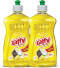 Concentrated Liquid Dish Wash Gel with the Power of Turbo Boosters & 50% More Effective P02 ( Lemon, 475ml)