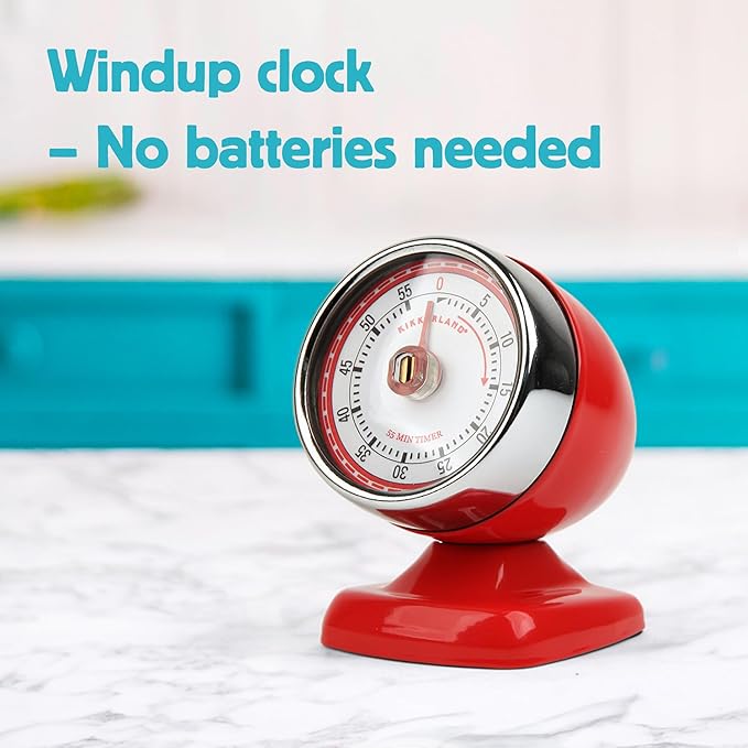 Kikkerland Vintage Streamline Timer – Retro Decor - Image 3