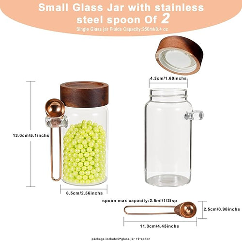 8 oz Small Glass Mason Jars - Image 2