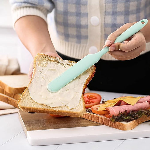 3Pcs Silicone Jar Spatula Long Handle Kitchen Spatulas - Image 2