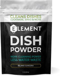 ELEMENT Dish Powder | Grease-Fighting Dish Soap | No Harsh Chemicals, Liquidless, Plastic-Free | Plant-Based Pouch (10 OZ Pouch, Island Sangria)