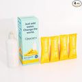 Dish Soap Powder Refill Starter Kit with Reusable Bottle + 4 Fresh Citrus Refills, Makes 16 fl oz each