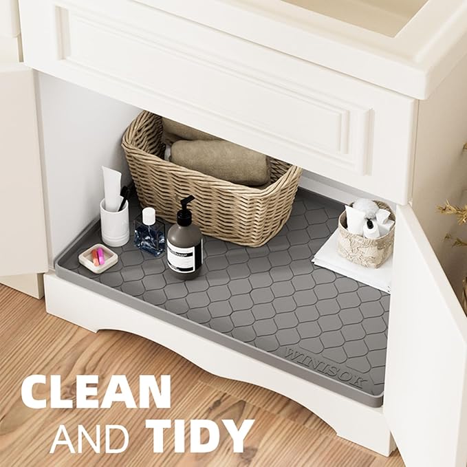 Winisok Silicone Under Sink Mat 28" x 22", kitchen Essentials and Gadgets - Image 4