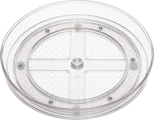 Amazon Basics Clear Rotating Lazy Susan Turntable Organizer by AmazonBasics