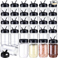 Mimorou 30 Pack Plastic Spice Jars by Mimorou