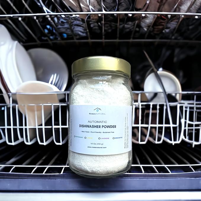 Automatic Dishwasher Powder Powered by Enzymes 16 Oz (Unscented)