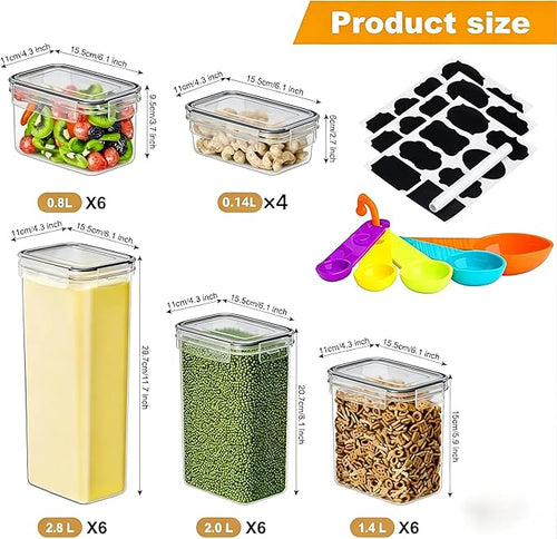 28 Pack Airtight Food Storage Containers - Image 2