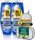 R&C Store Essentials Home Dish Soap Cleaning Bundle Kit, Includes 24.3 oz Liquid Dish Soap (2 Pack) Compatible with Dawn Platinum EZ Squeeze, 2 Dual-Sided Scrubbing Sponges, Kitchen Cleaning Set