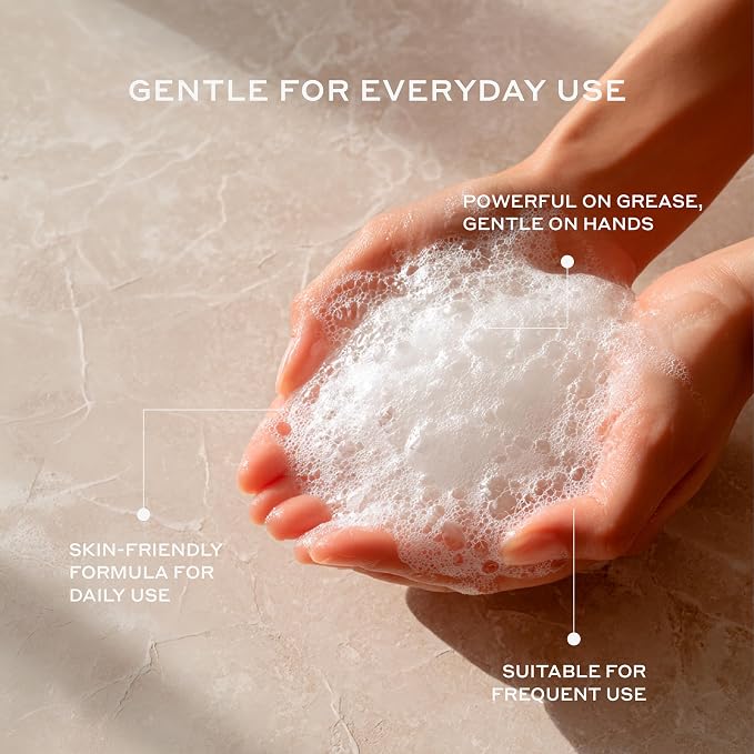 Authentic Marseille Liquid Dish Soap, 500 ml – 99% Natural Plant-Based Formula, Powerful Grease Cutting, Gentle on Hands, Eco-Friendly French Soap, Natural Scent