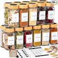 FINESSY Bamboo Glass Spice Jars by Finessy