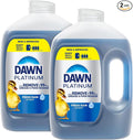 Dawn Platinum Refill Jug Dish Soap, Fresh Rain Scent Liquid Dishwashing Detergent Powerful Dawn Dish Soap for Tough Grease Removal Dishwashing Liquid Value Pack, 51.5 oz (Pack of 2)