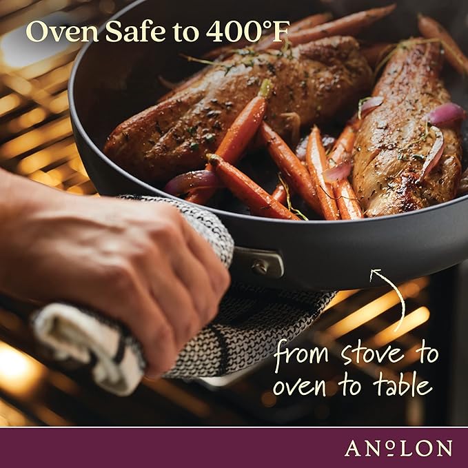 Anolon Advanced Home Hard-Anodized Nonstick Tapered Sauce Pan/Saucepot - Image 4