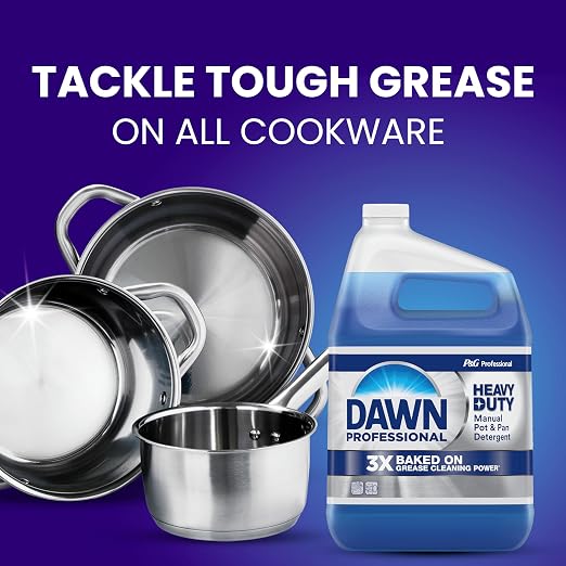 Dawn PRO Heavy Duty Manual Pot & Pan Detergent, Dish Soap (1 gal, 4 pack)