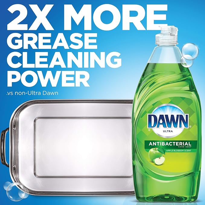 Dawn Dish Soap + Antibacterial Hand Soap, Includes 1 Dishwashing Liquid Refill Original Scent, 1 Hand Soap Refill Apple Blossom Scent, 56 Fl Oz (Pack of 2)