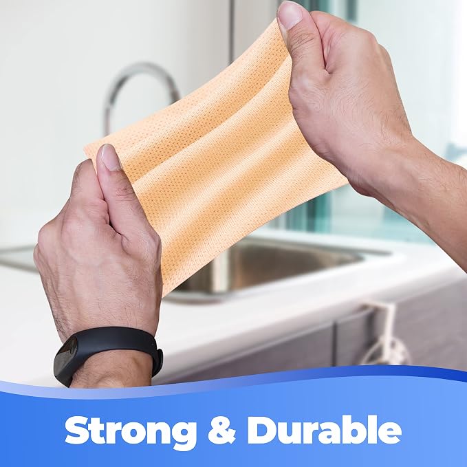 Pre-Soaped Wipes with Dish Soap, 10" x 13" Disposable Cloth