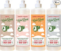 Rebel Green Ultra Clean Dish Soap, Plant-Derived Dishwashing Soap | Liquid Dish Soap 16 oz Variety Pack, Chai Tea, Cranberry Mandarin, Orange Chamomile, Unscented, 4 Pack