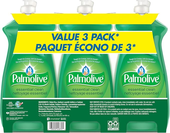 Palmolive Essential Clean Original Liquid Dish Soap - 28 Fluid Ounce (Triple Pack)