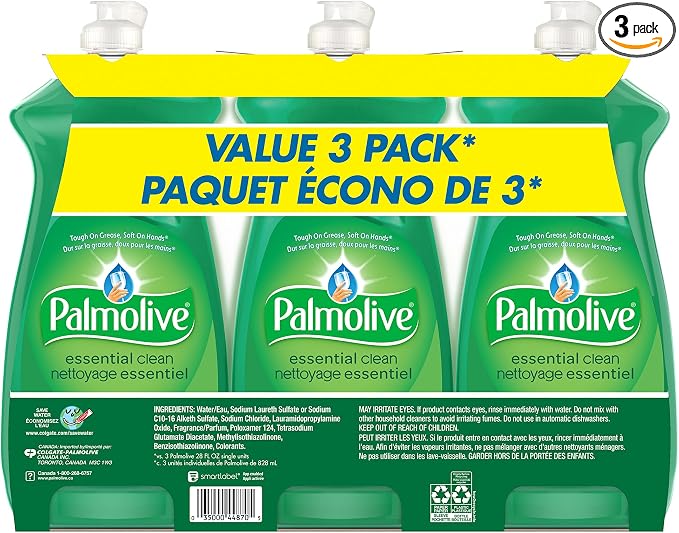 Palmolive Essential Clean Original Liquid Dish Soap - 28 Fluid Ounce (Triple Pack)