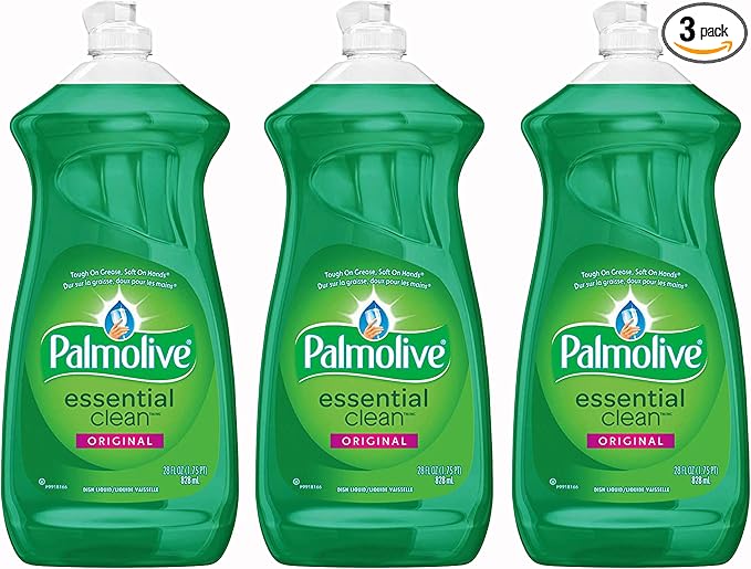 Palmolive Dishwashing Soap Essential Clean Original Scent, 28 Ounce (Pack of 3)