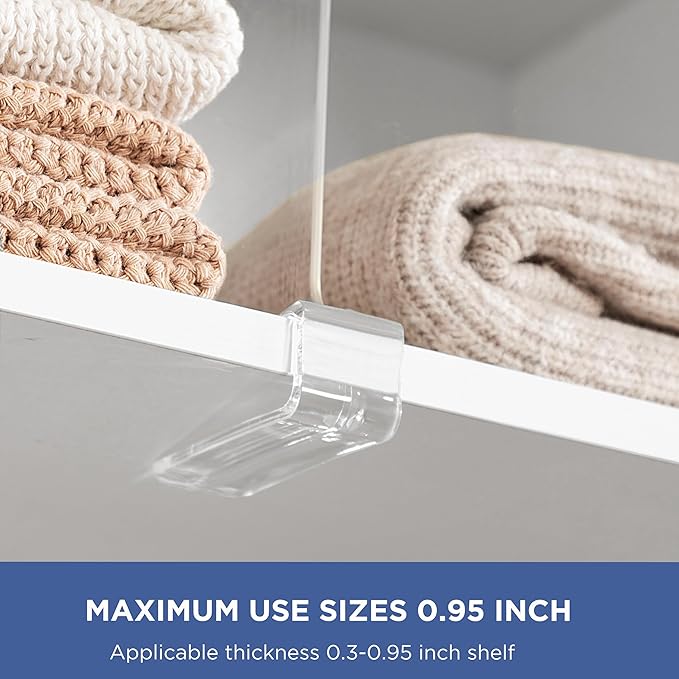 HBlife 30 Pack Clear Shelf Dividers, Vertical Purse Organizer - Image 4