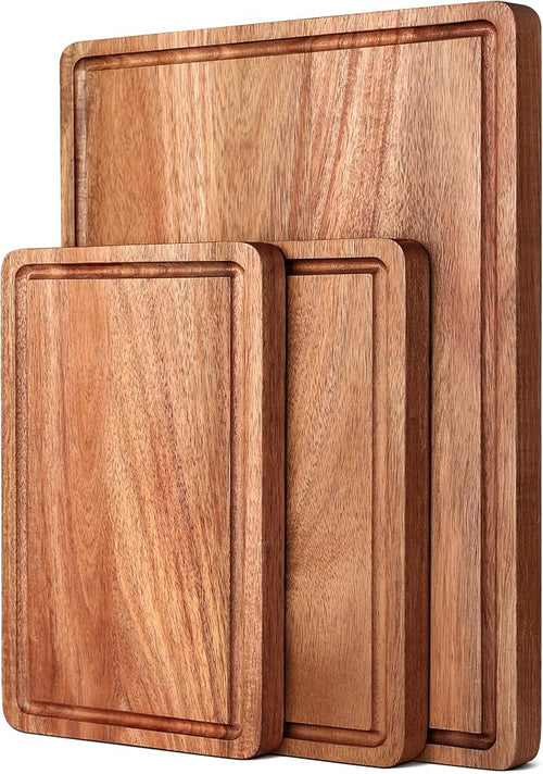 Acacia Wood Cutting Boards Set by Unknown