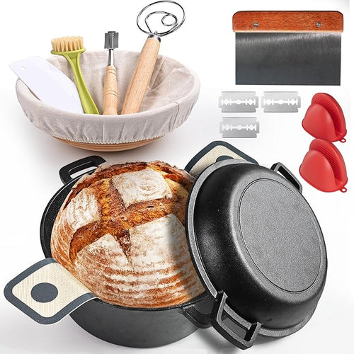 Advanced Cast Iron Dutch Oven for Baking, by MakeLifeMoreComfortable