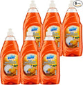 Valor Dishwashing Liquid, 25 fl oz – Dish Soap for Kitchen & Bathroom, Grease-Fighting, Gentle on Hands, Fast Rinse, Eco-Friendly Biodegradable Formula (25.5 oz (Pack of 6), Orange)