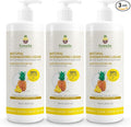 Fuwa3e Pineapple Enzyme Natural Dish Soap Tropical Pineapple Scent - 16.9oz 3 Pack - 99% Plant Based Dish Liquid - Hypoallergenic Dish Soap from Discarded Pineapple Peels