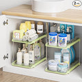 Delamu 2-Tier Multi-Purpose Bathroom Under Sink Organizers and Storage by DELAMU