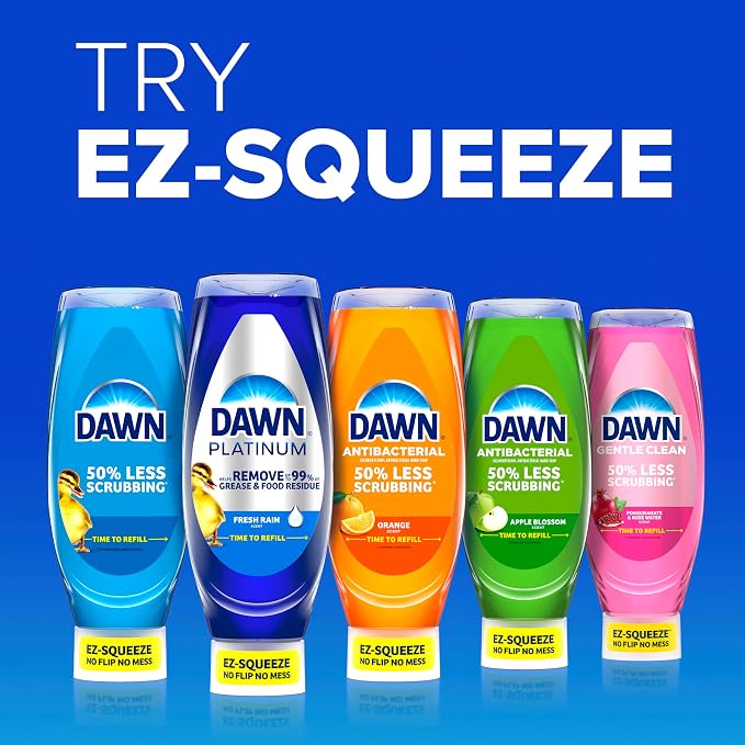 Dawn Ultra EZ-Squeeze Dish Soap,Dishwashing Liquid,Original,22oz,(Pack of 6)