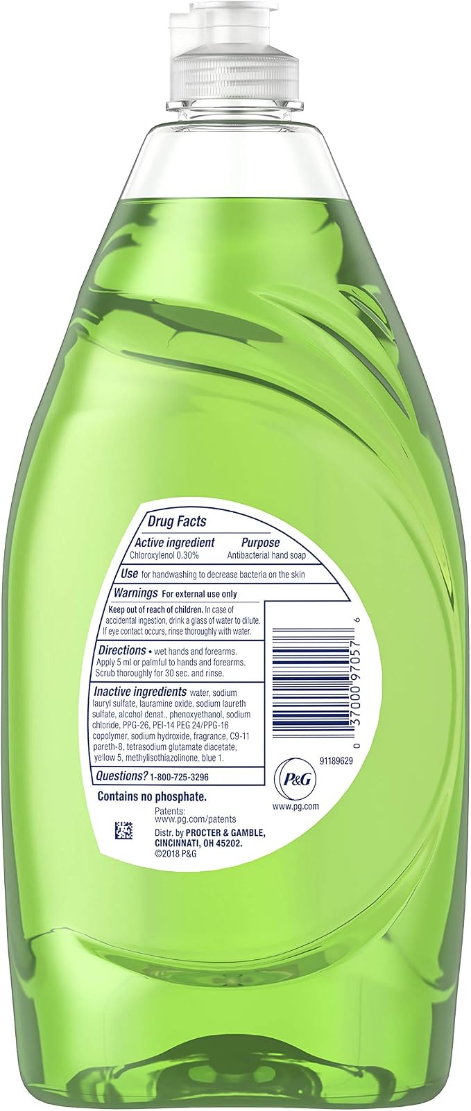 Dawn Ultra Antibacterial Hand Soap Apple Blossom Scent Dishwashing Liquid (2) 28 Ounce Bottles