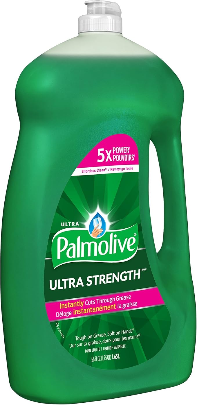 Palmolive Dish Liquid, Ultra Strength Original, 56 Ounce (Pack of 4)