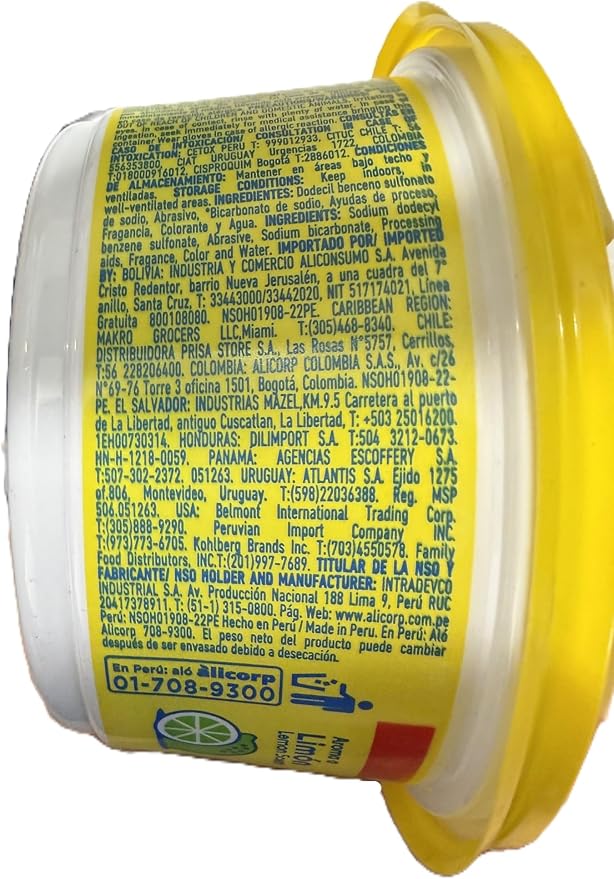 SAPOLIO Lemon Dishwashing Cream 330g – 2 Pack – Heavy Duty Grease Cleaner Paste – Concentrated Kitchen Cleaning Product