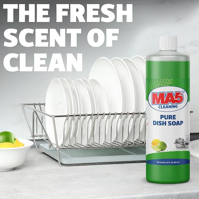 MA5X CLEANING Pure Liquid Dish Soap, 32oz