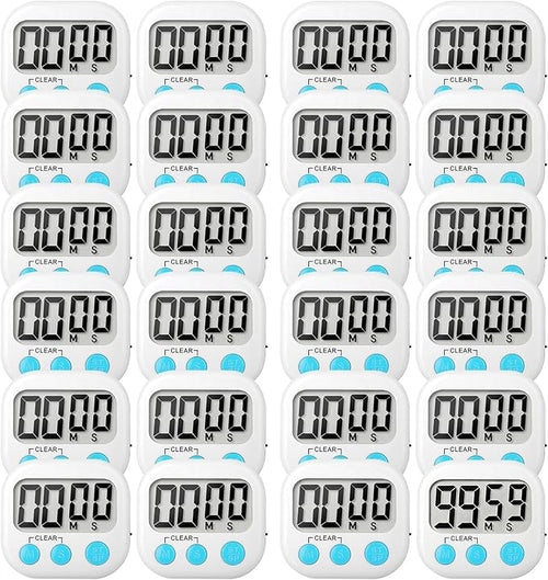 24 Pack Digital Kitchen Timer Small Classroom Timers by VOULOIR