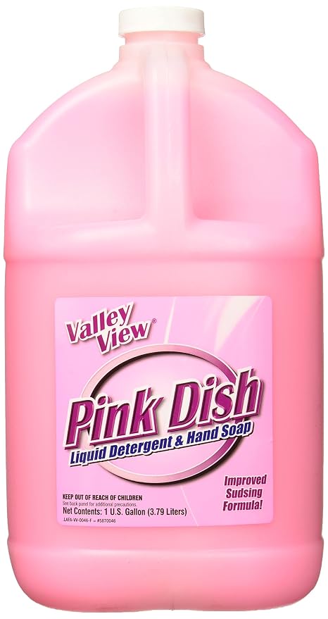 Valley View Pink Dish Liquid Detergent and Hand Soap