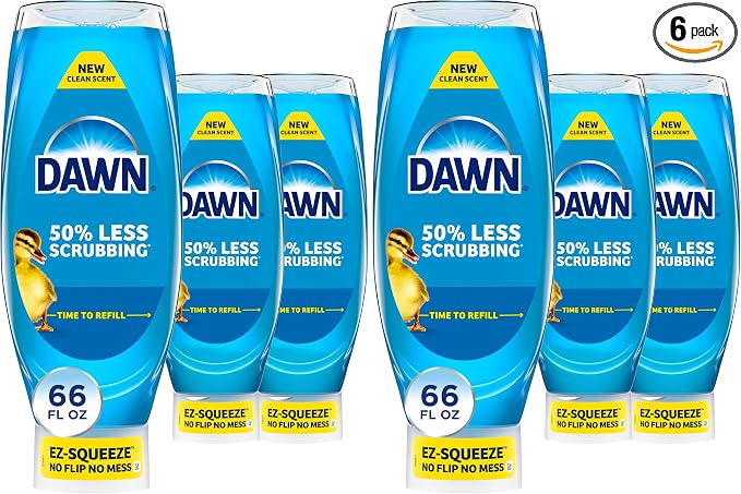 Dawn Ultra EZ-Squeeze Dish Soap,Dishwashing Liquid,Original,22oz,(Pack of 6)
