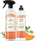 Therapy Clean Fresh Herbs & Melon Bundle – 24 oz All Purpose Cleaner + 16 oz Dish Soap