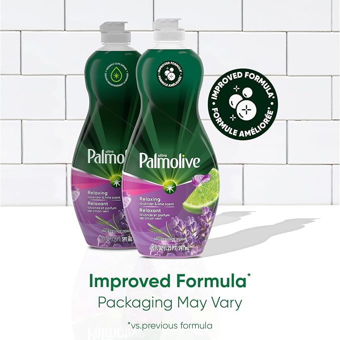 Palmolive Ultra Liquid Dish Soap Detergent, Lavender and Lime - 20 Ounce