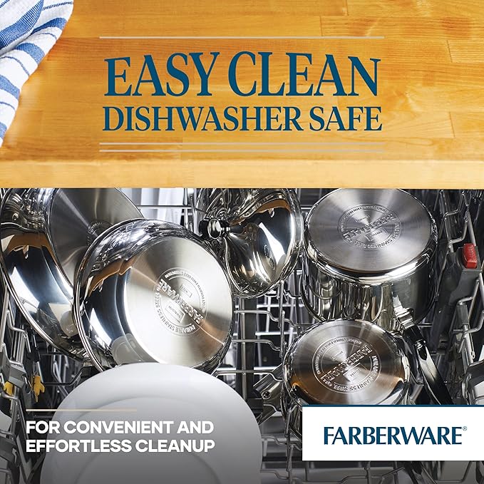Farberware Classic Stainless Steel Fry Lid, Saute Pan - Image 2